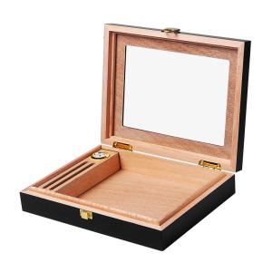 Wooden Luxury Cigar Box Handcrafted With Piano Lacquer Finish