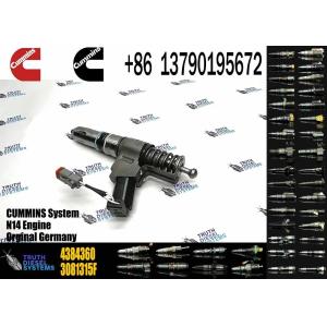 Cheap diesel machinery engine parts 4384360 Injector for SD22 bulldozer engine QSN N14 G855 QSN14 N14 for sale