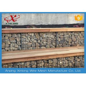 3.0-6.0mm Gabion Wire Mesh Garden Gabion Baskets Square Hope Shape