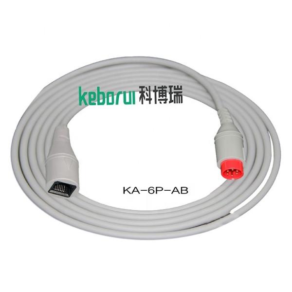 IBP adapter cable compatible for Spacelabs 6pin to Abbott transducer