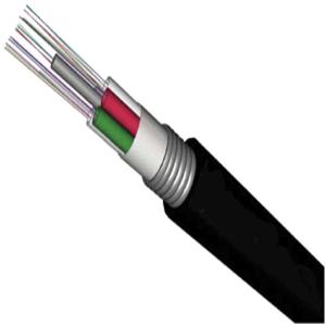 China 4 Core Armored Fiber Optic Cable Direct Burial Single Mode on sale