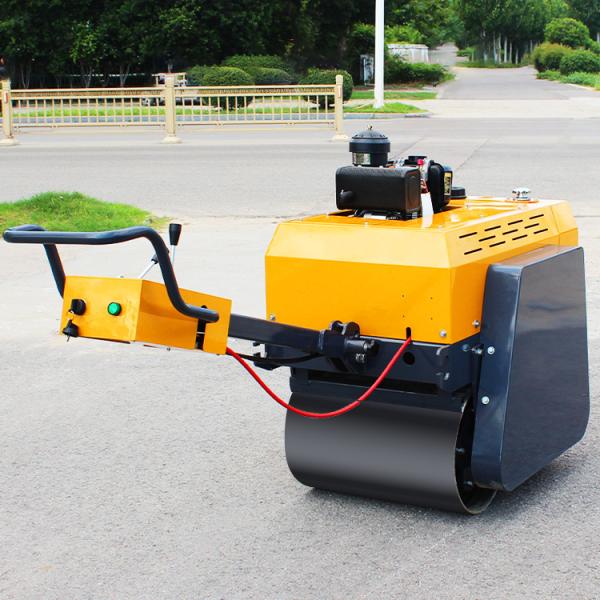 Construction Machinery Small Double Drum Hand Road Roller Soil Compactor Mini