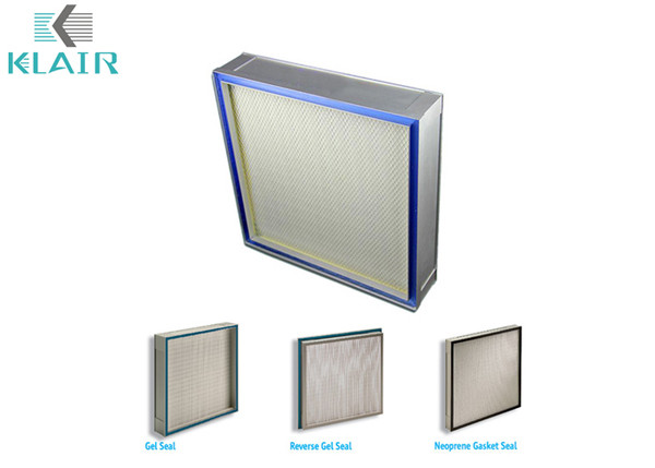 Mini Pleat HEPA Air Purifier Air Filter for Hospital Gel Seal Type HEPA Filter
