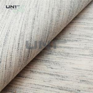 Stiff Interlining Material , Rayon Woven Fusing For Garment