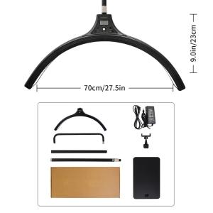 Beauty Studio 2700k 7500k LED Half Moon Light Aluminum Fill Lights Set For Tatoo