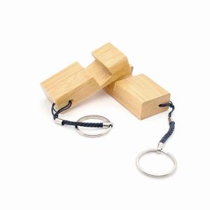 Handmade Wooden Phone Stand Keychain Multi Functional UV Printing