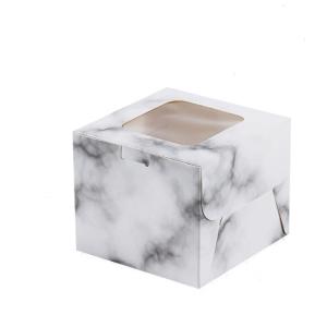 Takeout Paper Cupcake Bakery Treat Boxes With Window 4x4