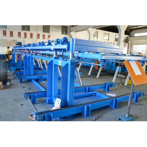 12 Meters Auto Stacker For Roll Forming Equipment Conveyer Belt Speed 36m / min