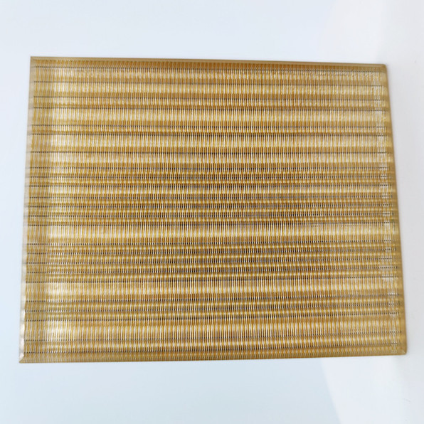 Quality PVB Luxury Metal Mesh Laminated Glass Space Partition wholesale