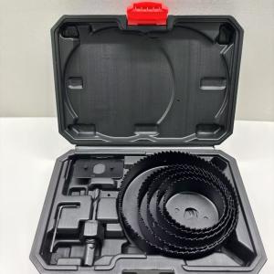 Cheap Customizable 8PC High Carbon Steel Hole Saw Set 50# Material Black Oxide for sale