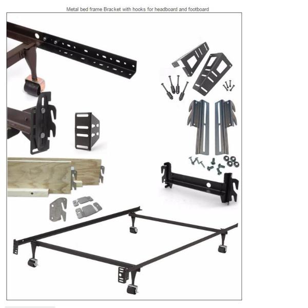 Fixed Support Folding Bracket Metal Bed Frame L Shape Parts with Customized Size