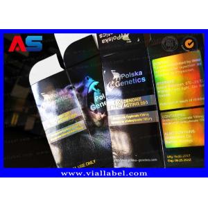 Stamping Hologram Foil Sterial 10ml Vial Boxes Bodybuilding Propionate / Custom