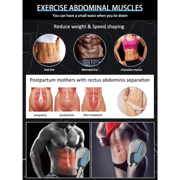 2 Handles Non Invasive Electromagnetic Muscle Stimulator EMS Sculpt Body Slimming Machine