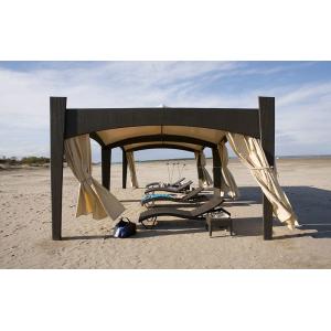 China Outdoor Patio / Garden Wicker Rattan Gazebo , All Weather Waterproof on sale