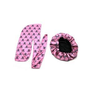 Logo Custom Satin Men Women Designer Bonnet And Durag