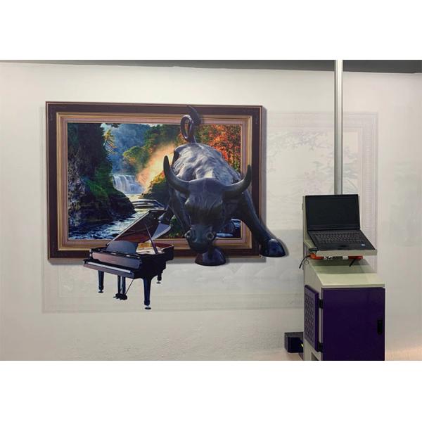 Quality 720X1440DPI CMYK 24㎡/h 3D Vertical Mural Printer 110-220v wholesale