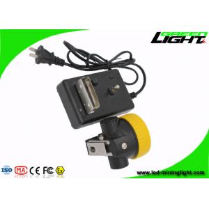 Yellow LED Miners Cap Lamp 2.2 Ah Battery Capacity With One Year Warranty