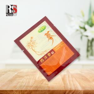 Gravure Printing Mylar Laminated Poly Bag 3 Layers Resealable For Tea Packaging