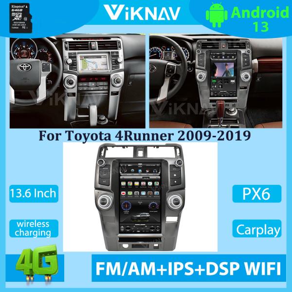 Quality Viknav Car Radio For Toyota 4 Runner (2009-2019) 13.6 inch Multimedia Player GPS Navigation Auto Stereo wholesale