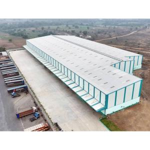 Industrial Light Steel Structure Workshop , Prefabricated Metal Buildings