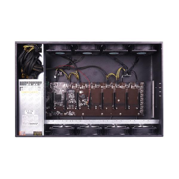 China 65mm Spacing Ethereum Mining Rig Machine 8 GPU 4GB DDR3 1600 on sale