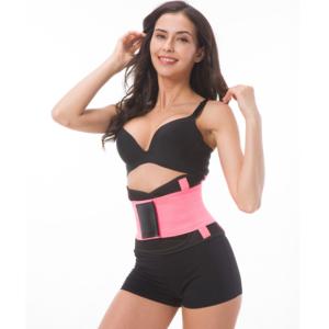 Pink Lumbar Elastic Waist Support Belt With FCC Certification