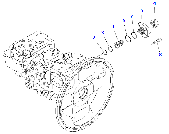 708-2G-14310 7082G14310 Screw For KOMATSU PC400-8 Excavator Hydraulic Pump Parts