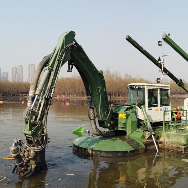 Quality Kingda Sand Pump and Multifunctional Attachments on Versatile Amphibious Dredger wholesale