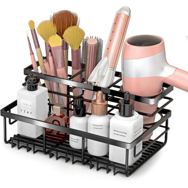 Modern Hair Tool Organizer Convenient Organization with Multiple Installation