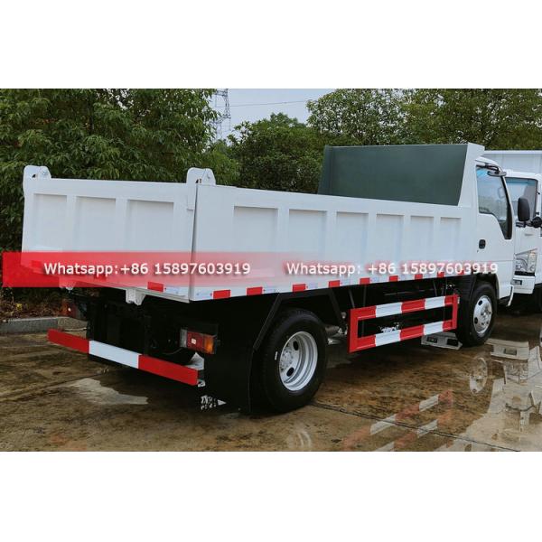 Philippines ISUZU ELF 100P 98HP Euro 4 Diesel Engine Mini 3T 4Tons Dump Truck Car For Sales