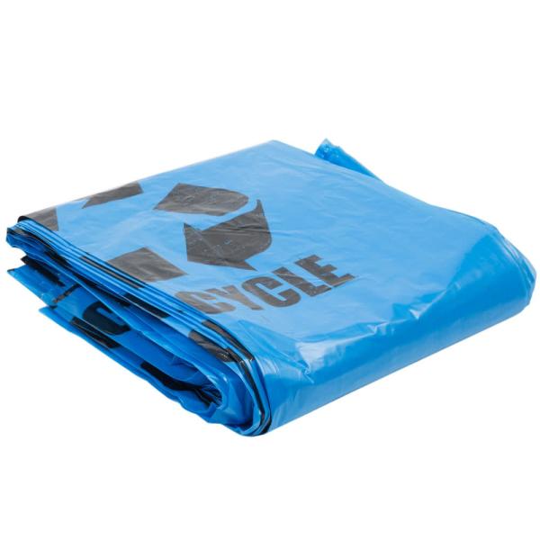 Quality Gravure Printing Plastic Garbage Bags 40" X 46" Blue Tint Linear Low Density wholesale