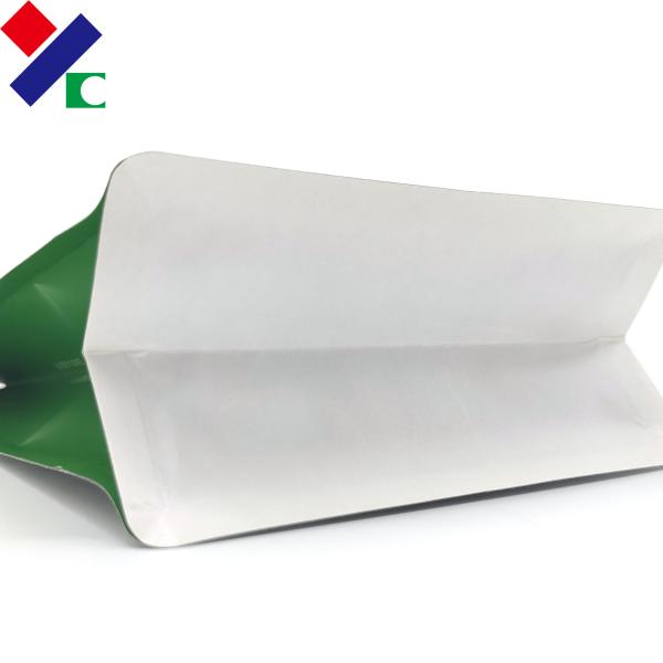 Square Flat Bottom Side Gusset Pouch Doypack Zipper Plastic Bag