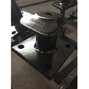 Marine Port Cast Steel Mooring Components SWL 150 KN Mooring Bollard