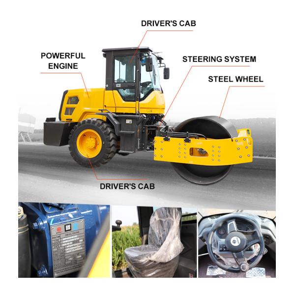 High Quality 1 to 10 Ton Vibratory Roller Compactor Single and Double Drum Asphalt Pedestrian Roller for Construction Projects