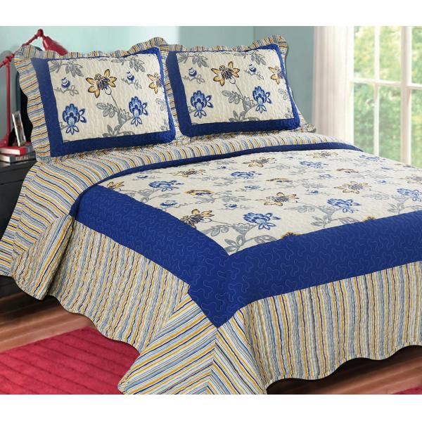 Quality Printed Embroidery bedroom beautiful comforter sets with frame wholesale