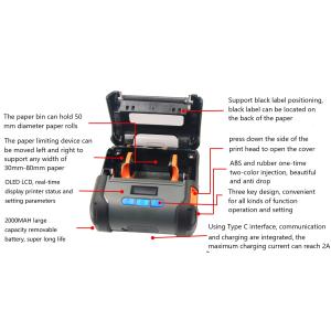 80mm Portable BT Thermal Printer for Android and IOS Mobile Printing Application
