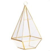2016 new hanging clear glass prism air plant terrarium tabletop succulent plants