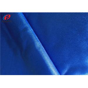 Bright Blue Reflective Dzaale Fabric , Polyester Elastane Fabric For Jersey