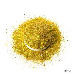 Bulk Laser PET Hexagonal Plastic Glitter Mixed Black Multicolor Powder