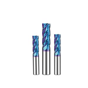 HRC55 ° Flat End Mill Cutter High Performance Tungsten Carbide Milling Cutters