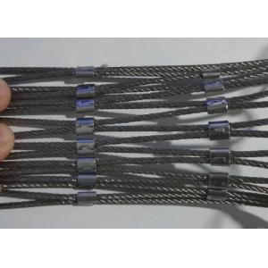 China 25x25mm Black Oxide Cable Mesh Customized For Versatile Ladder on sale