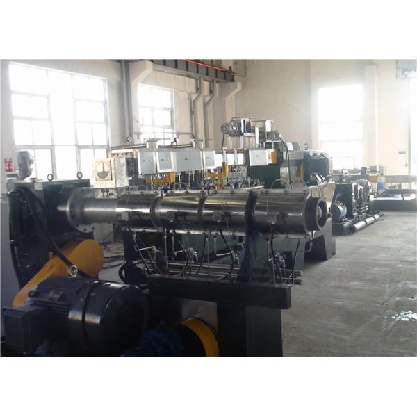 Two Stage Carbon Black Filler Masterbatch Machine Water Ring Hot Cutting Way