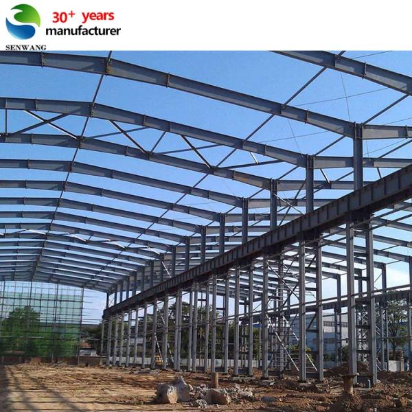 Quality Steel Structure Warehouse with Angle Bracing Round Steel Bar Bracing and Steel Pipe Bracing for Enhanced Stability wholesale