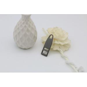 Exquisite custom decorative double hole gunmetal color zipper pullers 44.4 mm