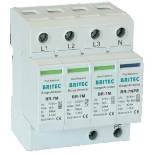 BR-7M 3P+1 T1+T2 Surge Arrester B+C Surge Protection Device Lightning