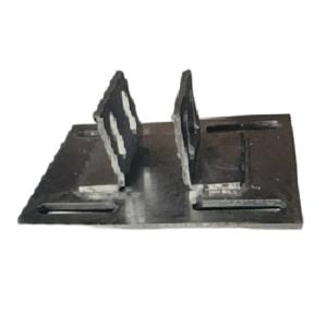 Rectangular Aluminum Embedded Curtain Wall Bracket Class A Fire Rated Silver