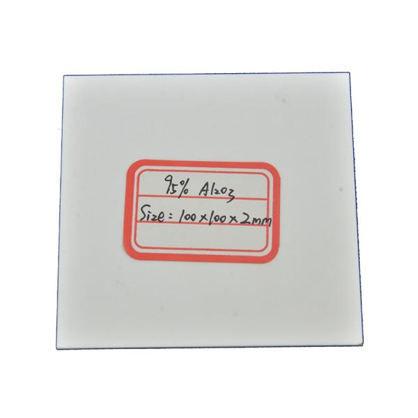 Quality White High Temperature Alumina Oxide Ceramic Substrate With Dielectric Constant Of 9.6 wholesale