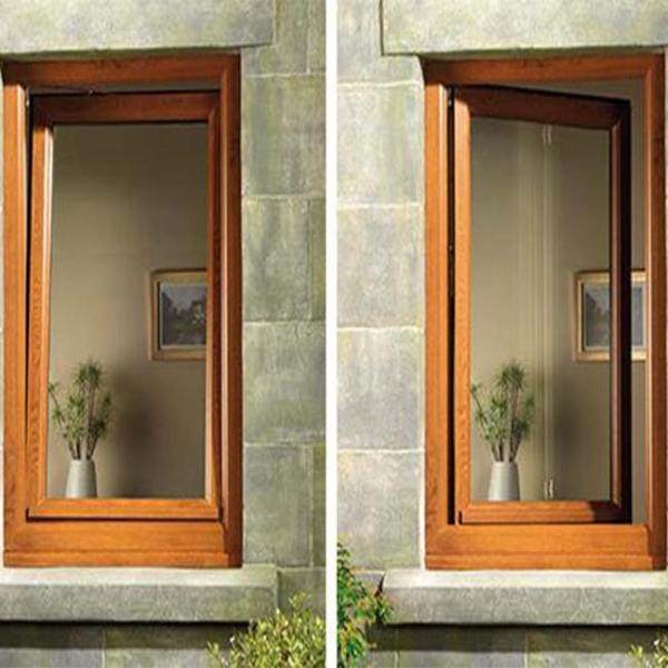 Heat Insulated Aluminium Tilt And Turn Windows Western Style Thermal Break Profile