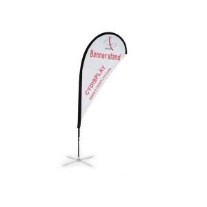 Outdoor Commercial Flags And Banners , Portable Advertising Feather Flags With