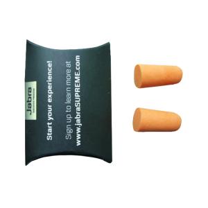 Cheap Bullet Shape Sound Proof Ear Plugs Disposable With Paper Box Customized Logo for sale
